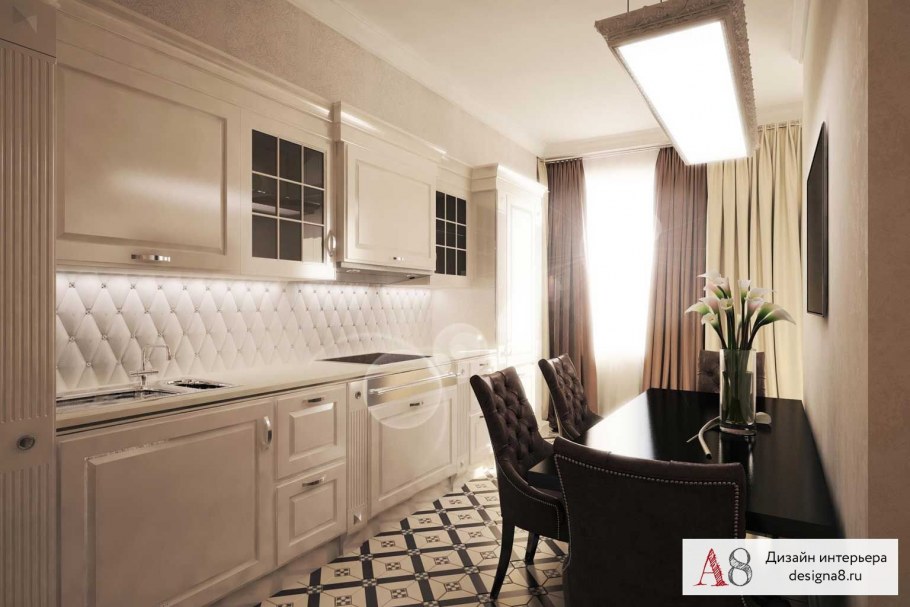 Неоклассицизм в интерьере кухни