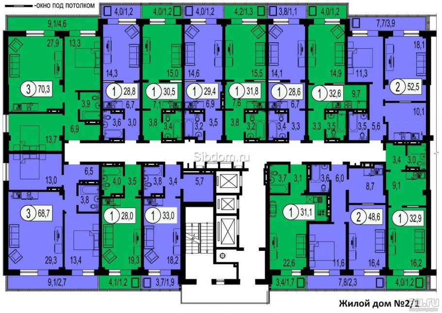 Лесопарковая 27 планировки Красноярск