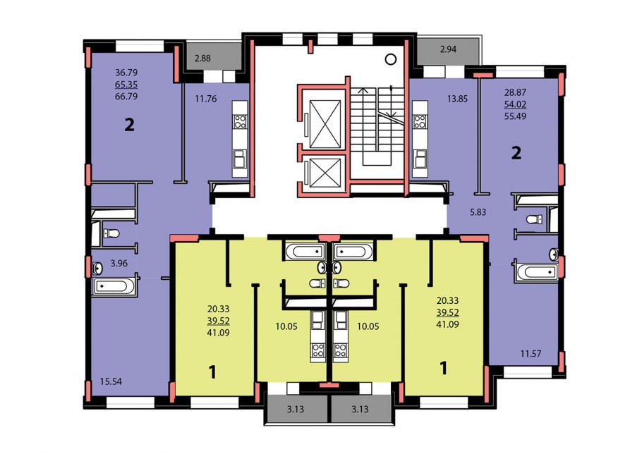 ЖК Потапово Щелково планировка