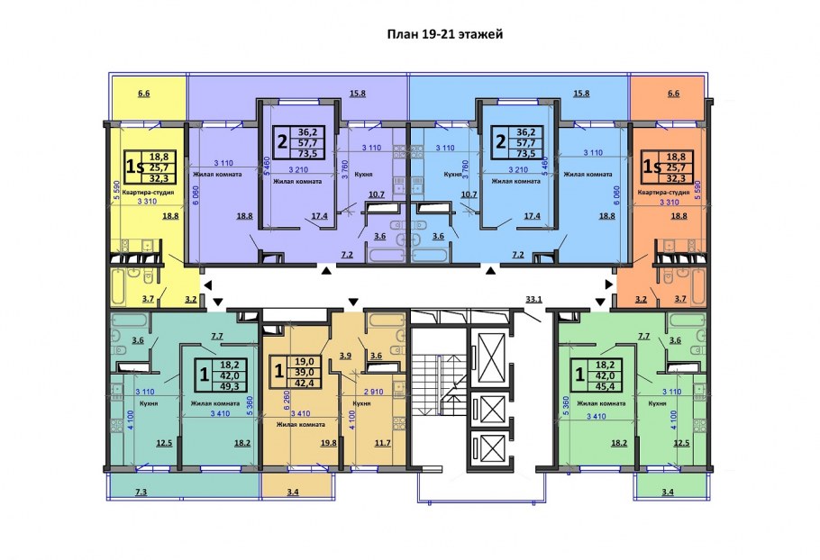 ЖК Аквамарин подъезд Краснодар