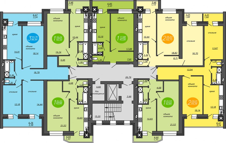 План подъезда 3 этажа