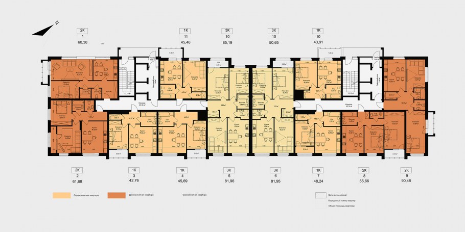16 Этажный жилой дом планировка
