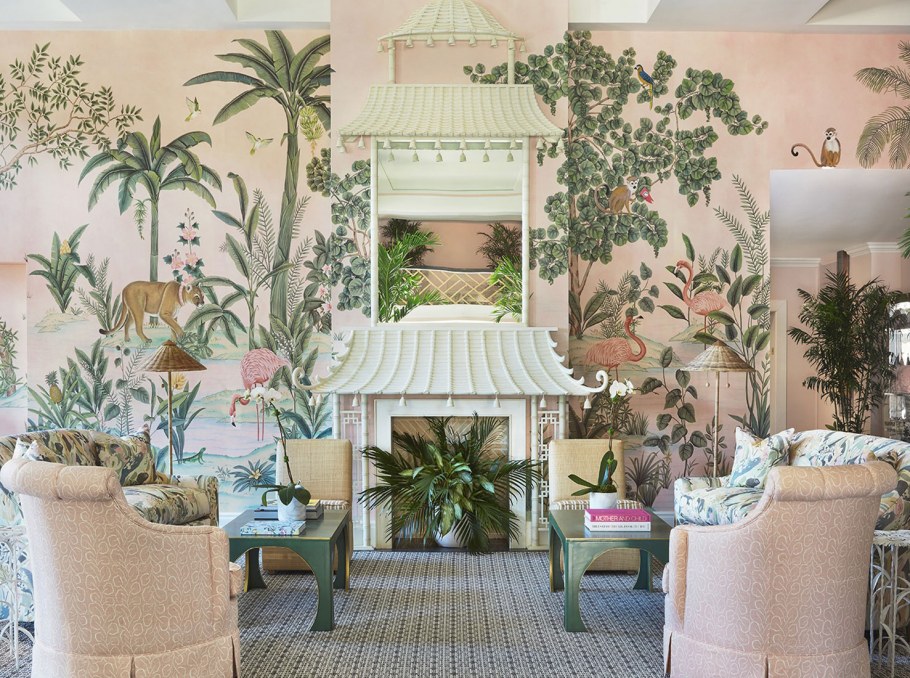 Интерьерные обои с флорой