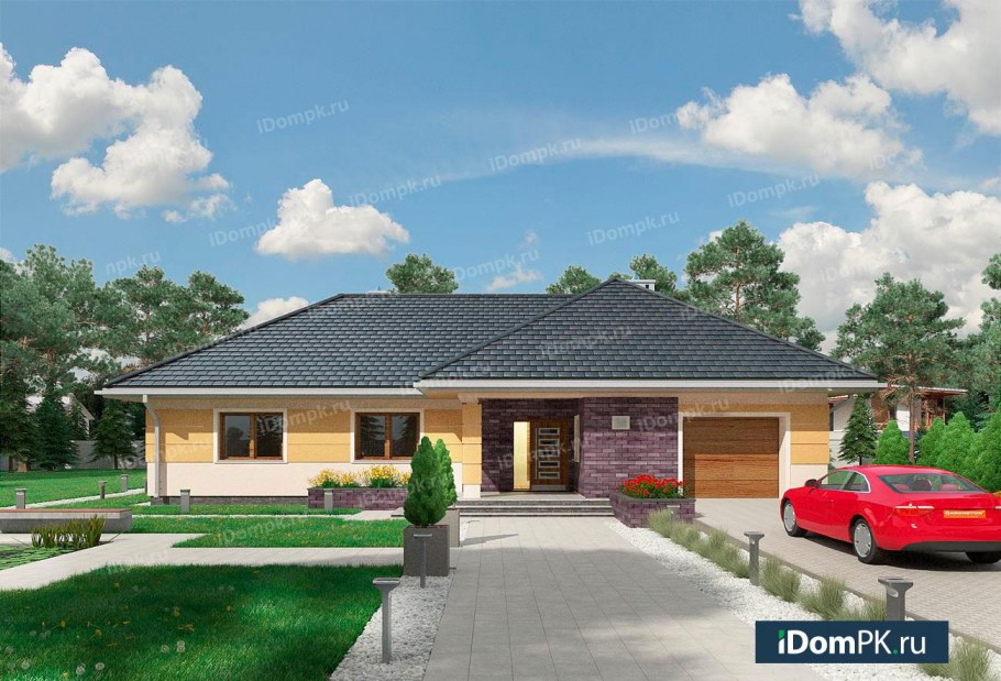 Угловой дом кровля