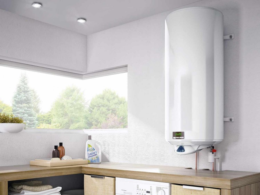 Бойлер в интерьере ванной