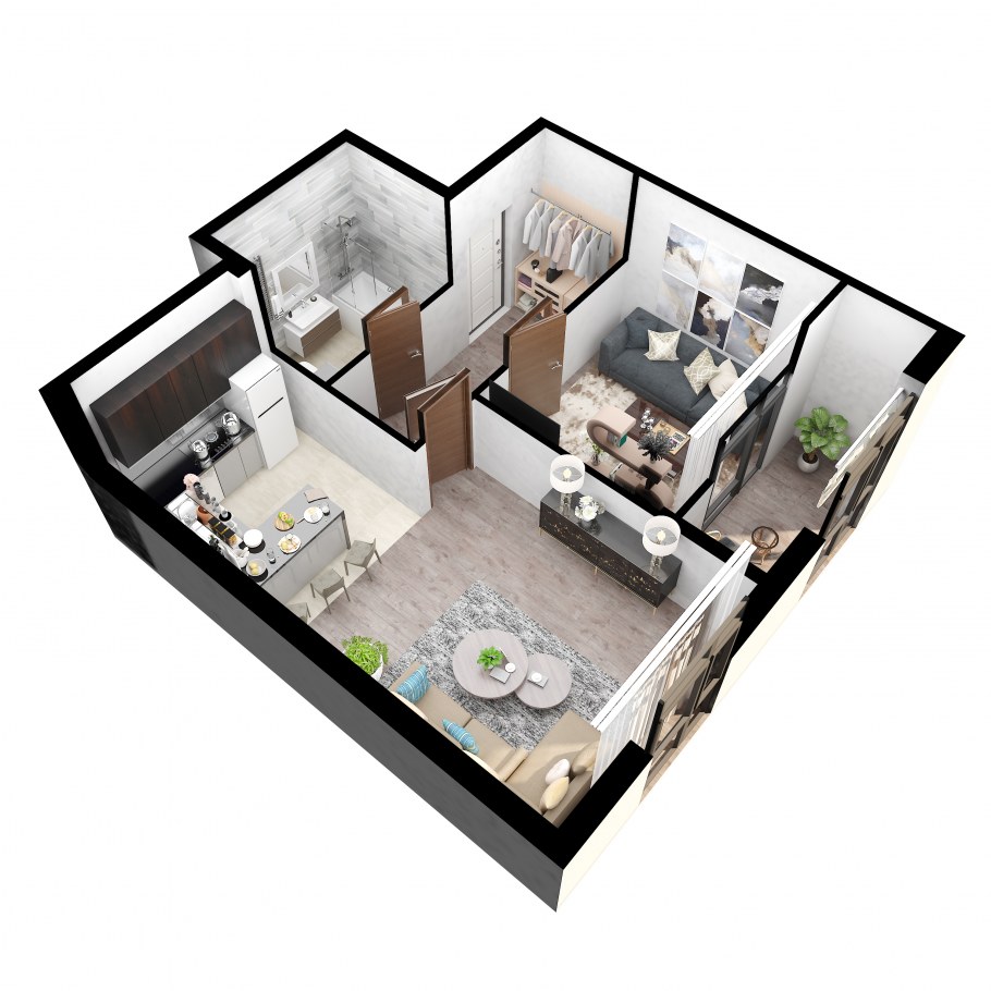 3д визуализация планировки