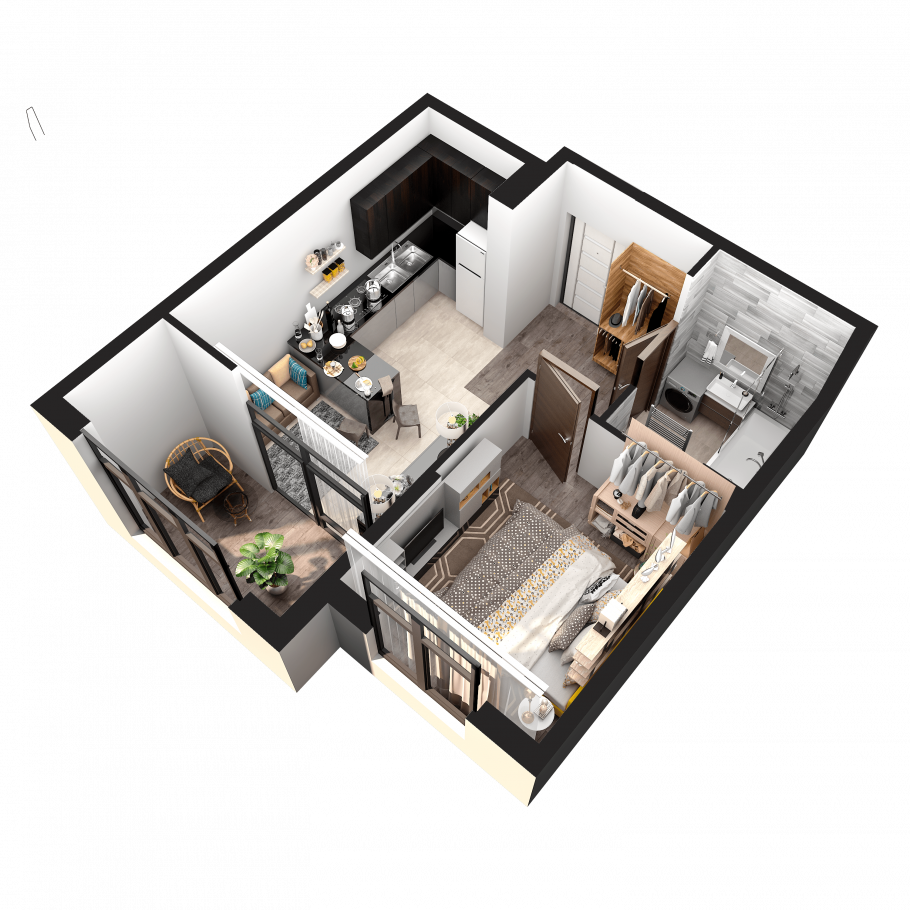 Планировка квартиры 2d