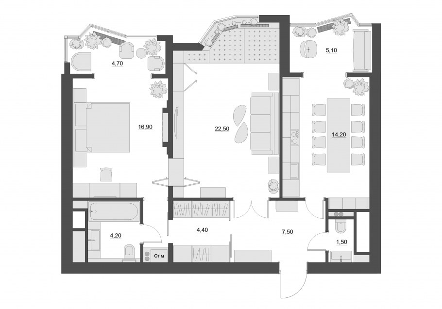 Планировка квартиры и дизайн