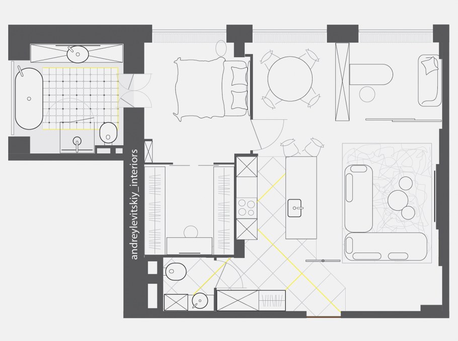 Трешка 80 кв метров планировка