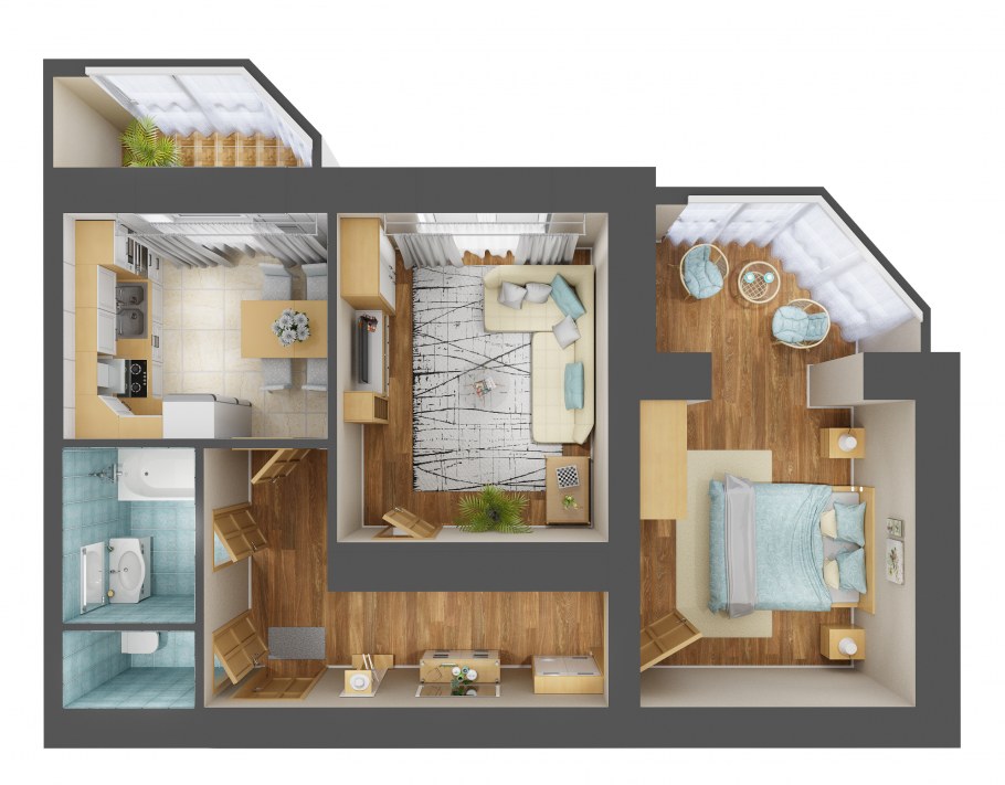 3д планировка квартиры