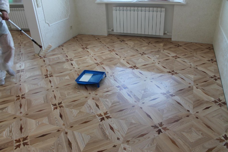 Шлифовка паркета и покрытие лаком