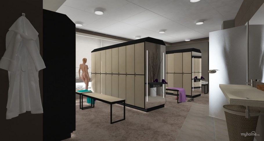 Интерьер раздевалки
