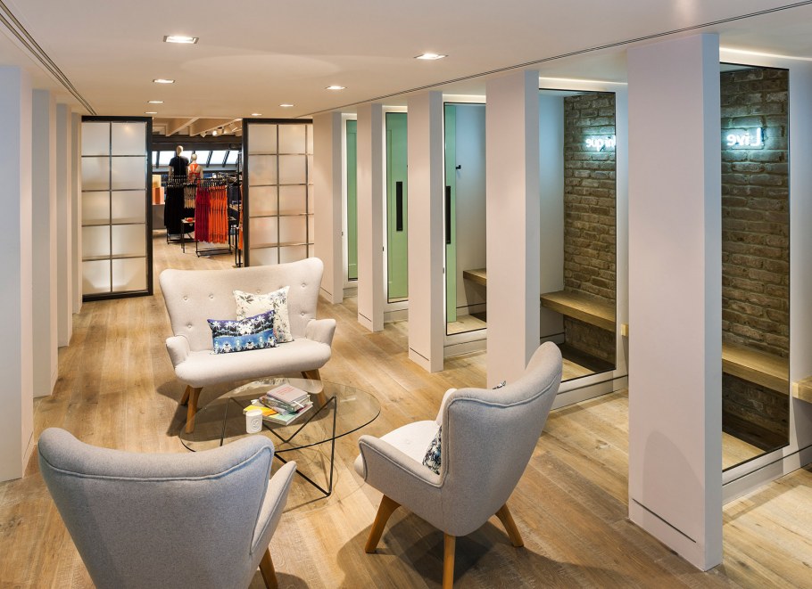 Стильные примерочные в бутиках