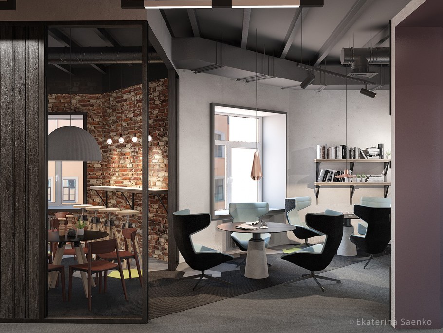 Интерьер лаунж зоны