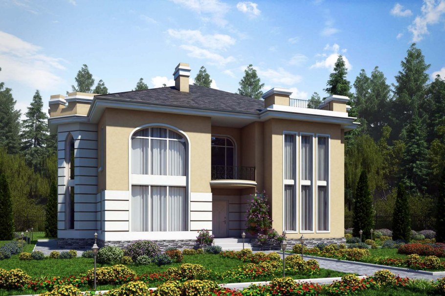 Коттедж из газобетона