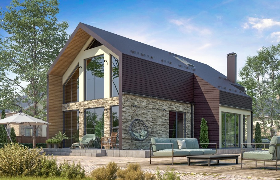 Загородный особняк барнхаус