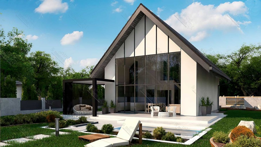 Современные дома с панорамным остеклением