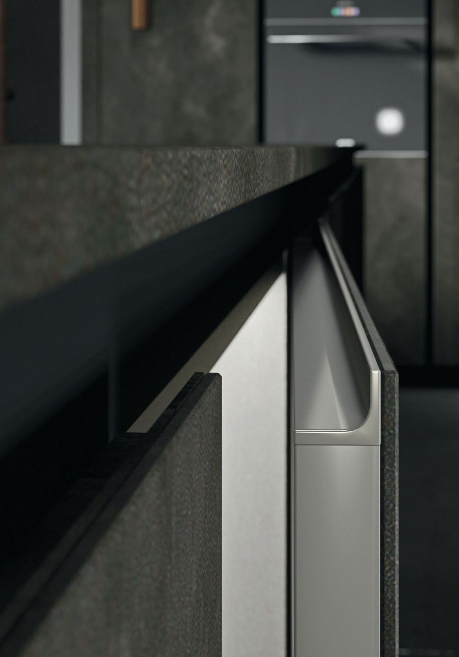 С матовыми фасадами по индивидуальному проекту