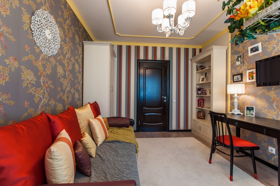 Декор стен в малогабаритной квартире