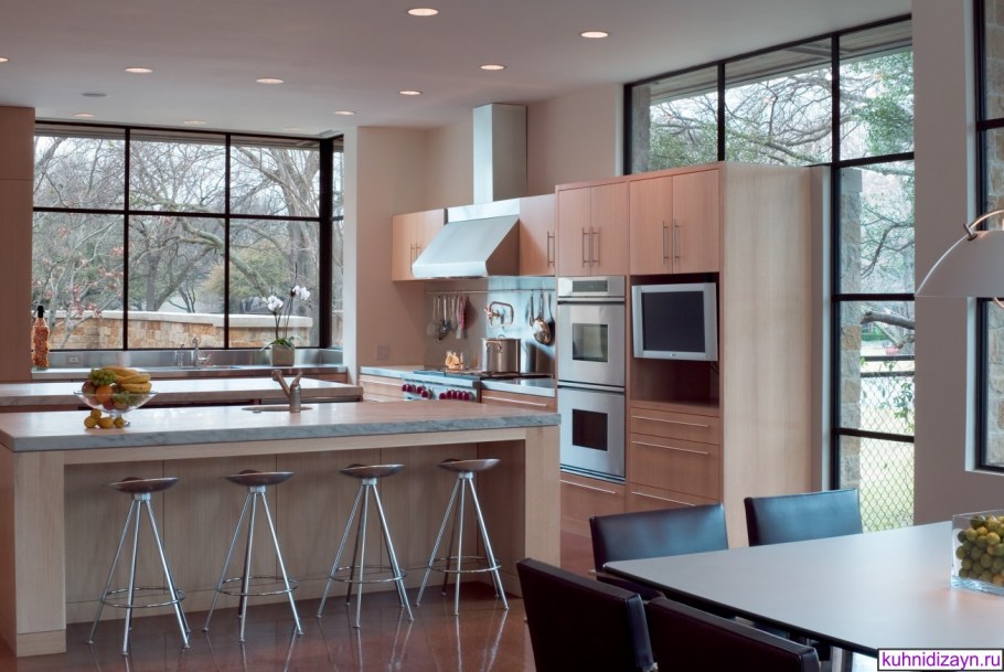 Современная кухня цвет шампань