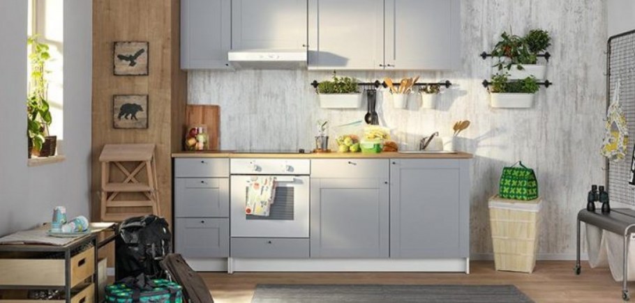 Кухня КНОКСХУЛЬТ икеа в интерьере