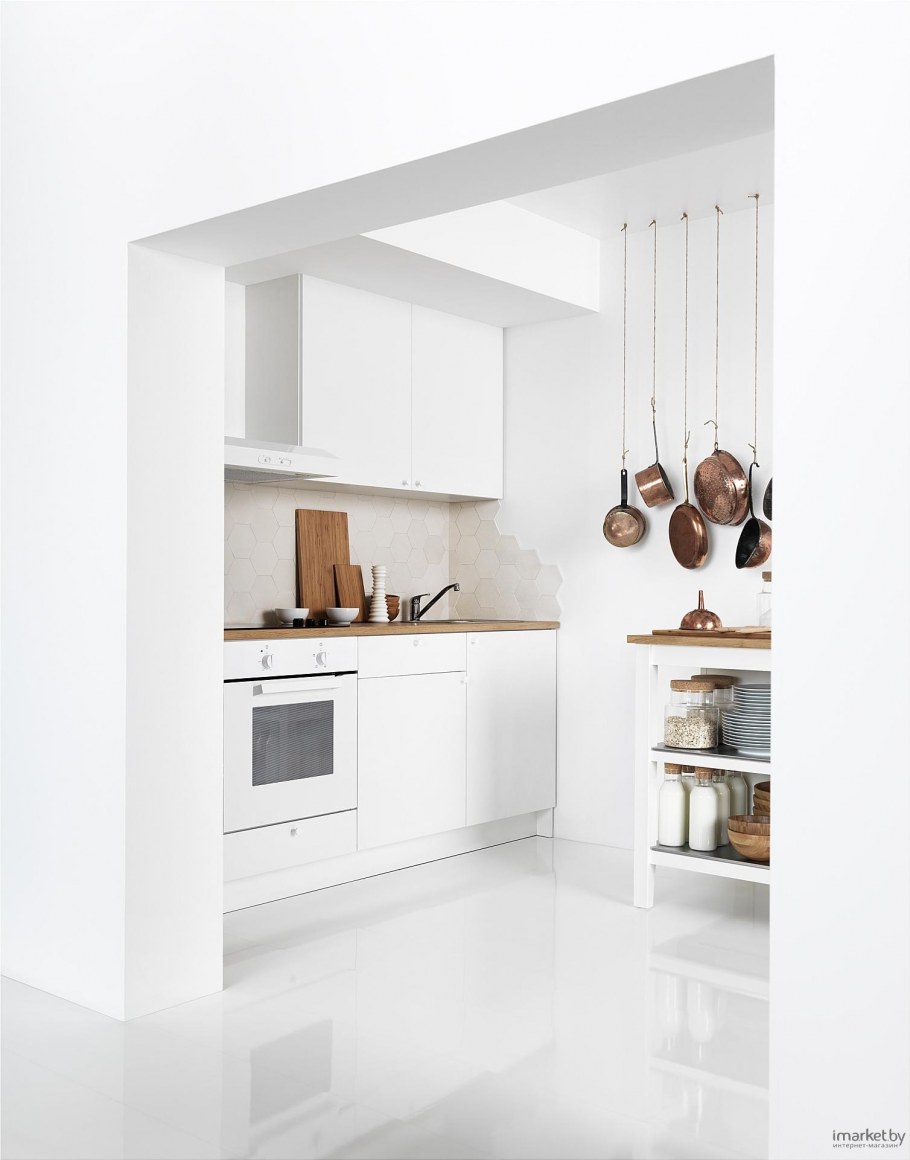 Кухня икеа Кнохсхульт белая