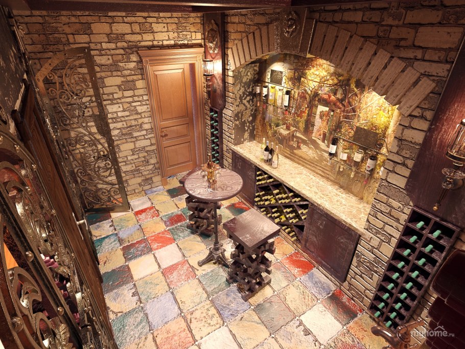 Баня под замковый стиль