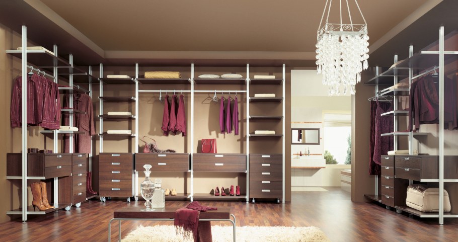 Открытые гардеробные системы