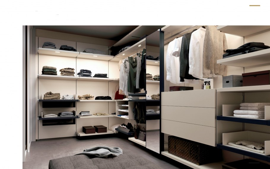 Стеллажные системы для гардеробной аристо