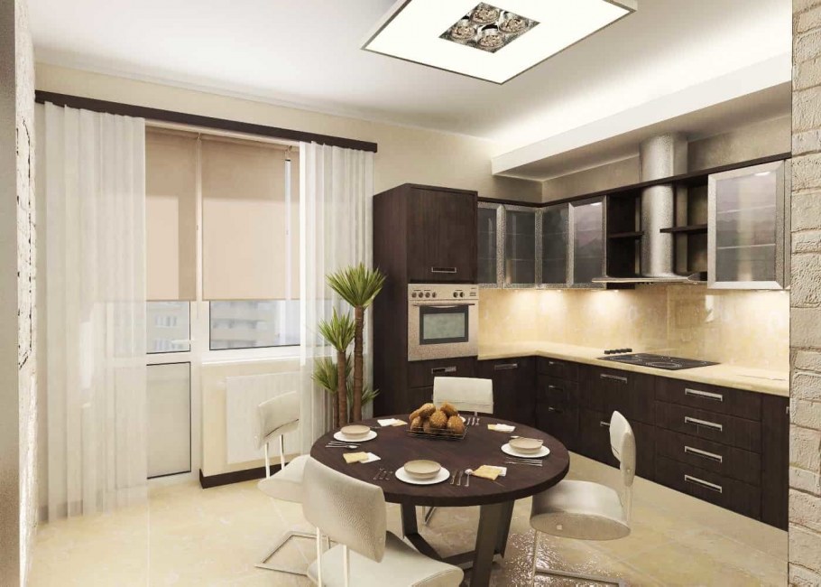 Гостиная в молочных тонах