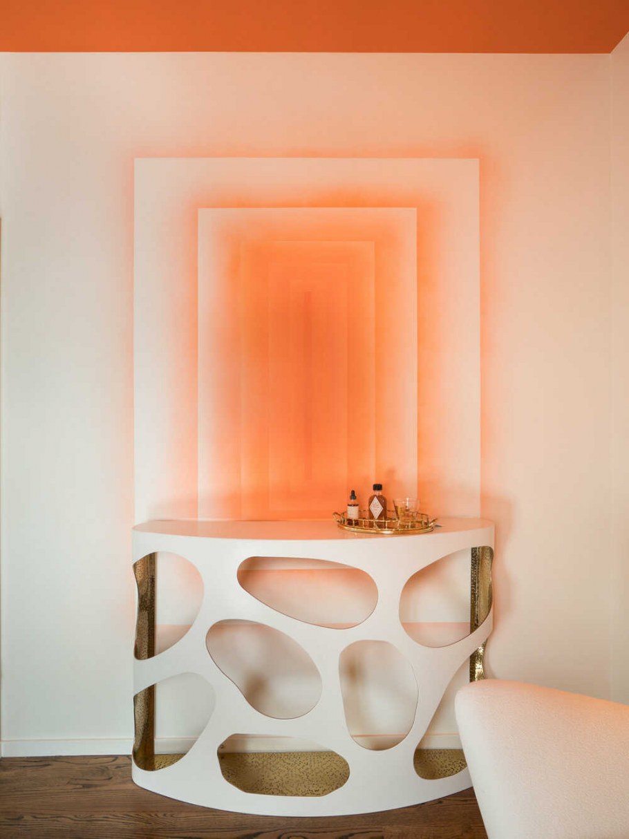 Градиент в дизайне интерьера