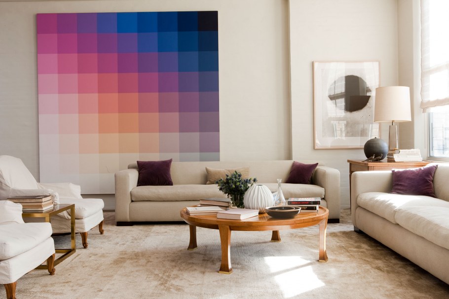 Эффект омбре в интерьере