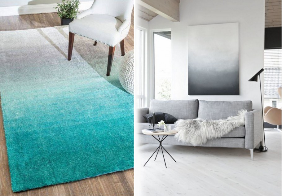 Омбре в интерьере