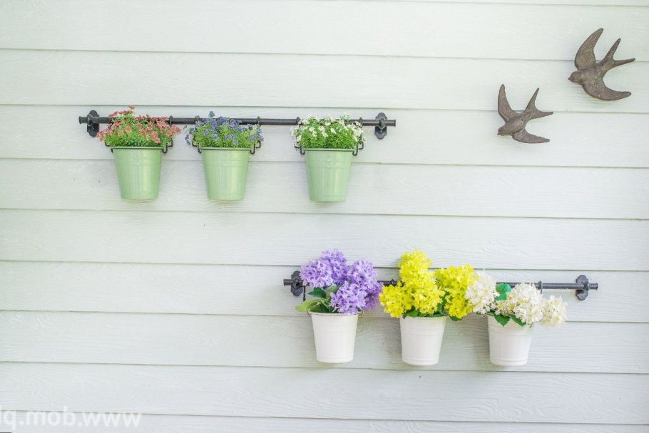 Длинные горшки на стенку