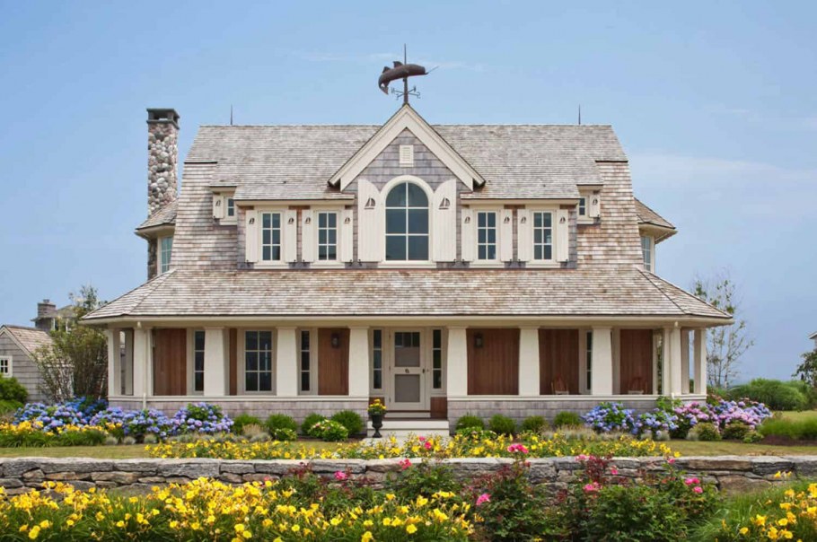 Дом в морском стиле фасад