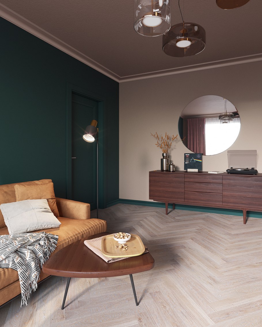 Комната в ретро стиле Минимализм