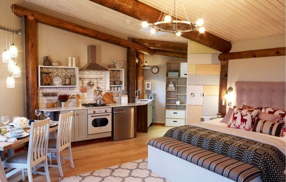 Деревенский стиль в интерьере квартиры