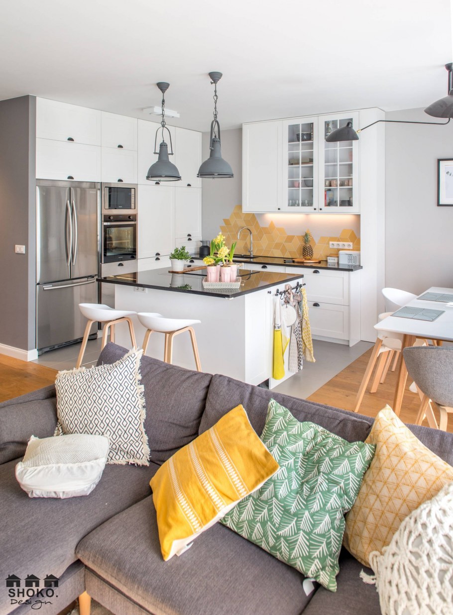 Уютная кухня гостиная