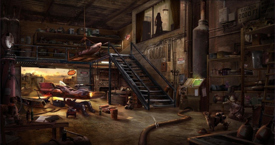 Аниме фон комната