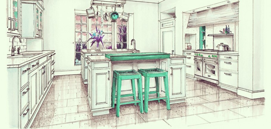 Эскизы мебели от руки