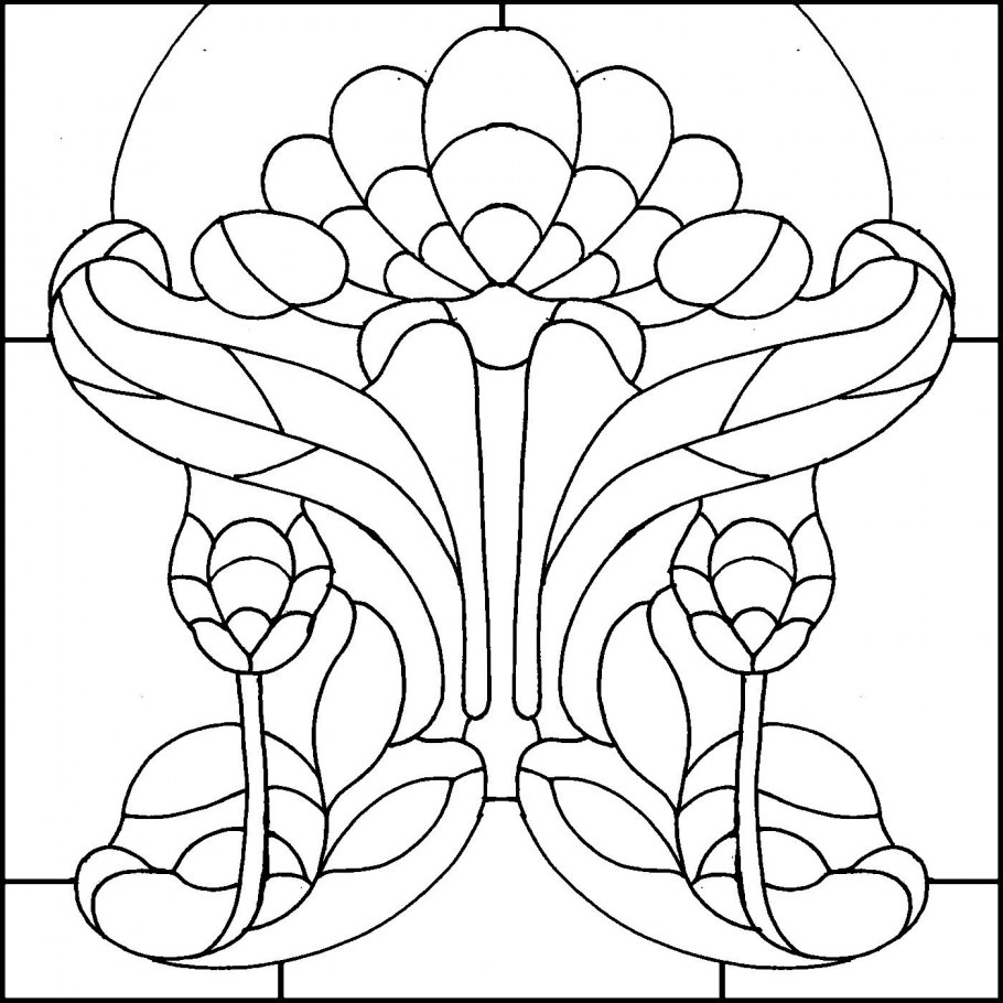 Арт нуво узоры раскраска