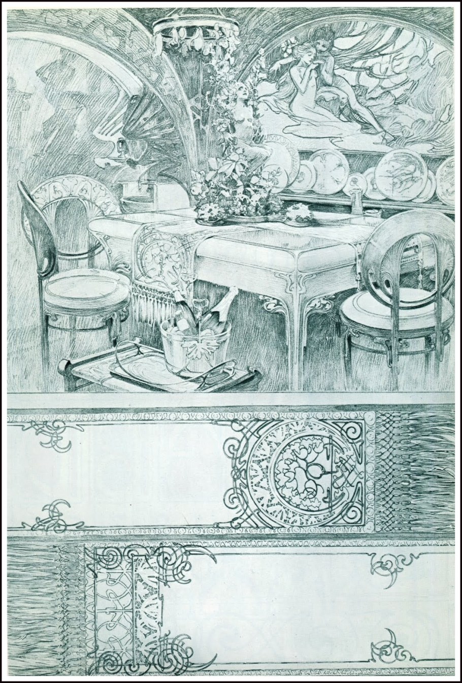 Эскиз интерьера в стиле Модерн