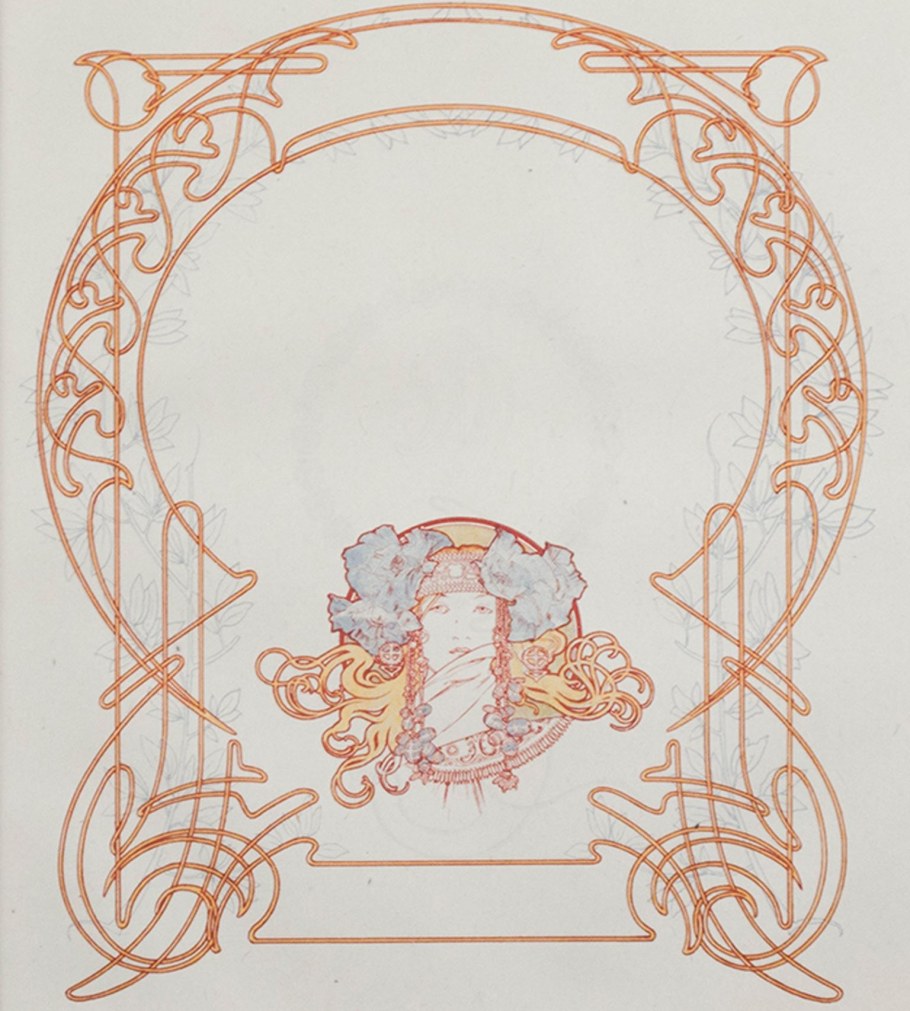 Альфонс Муха орнаменты вектор