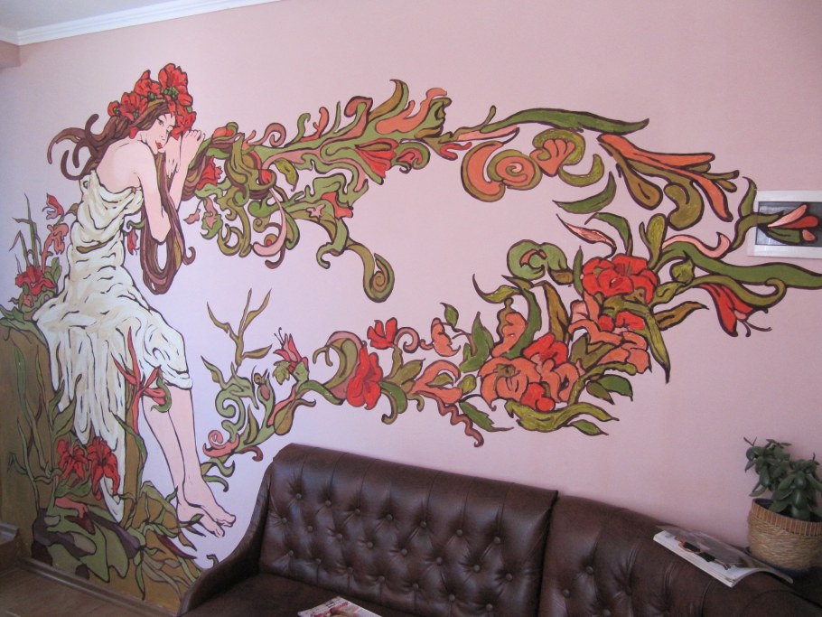 Роспись стен в стиле Модерн