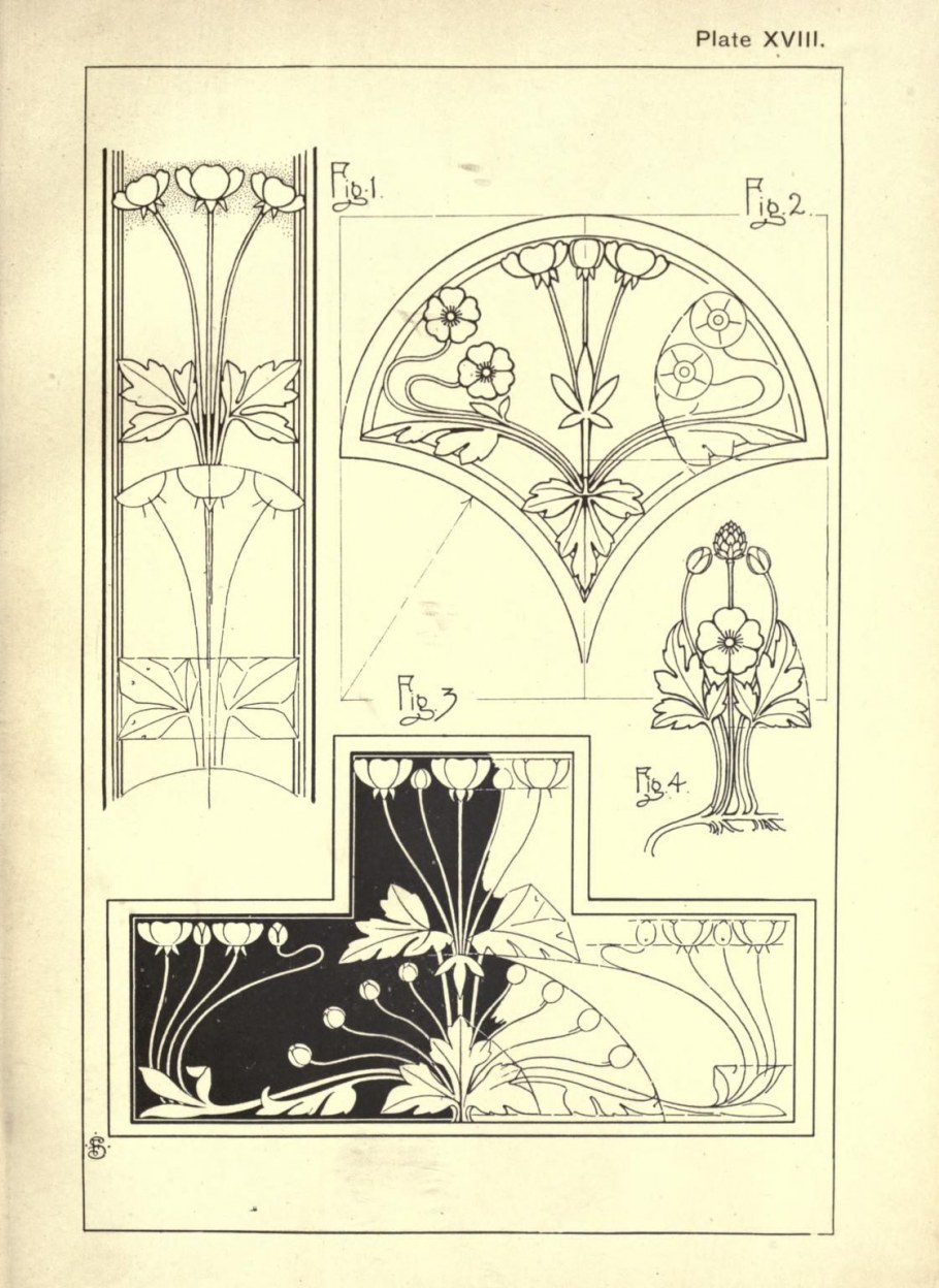 Орнаменты арт нуво Модерн арт деко