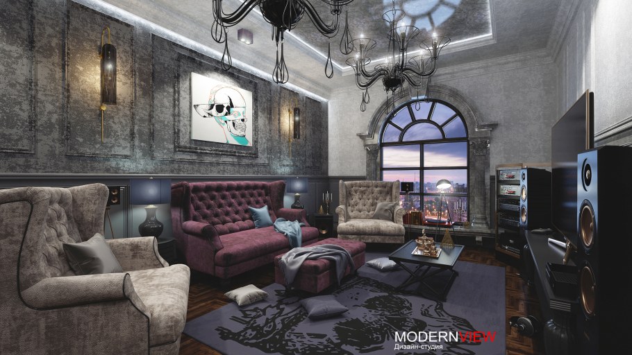 Квартира в готическом стиле