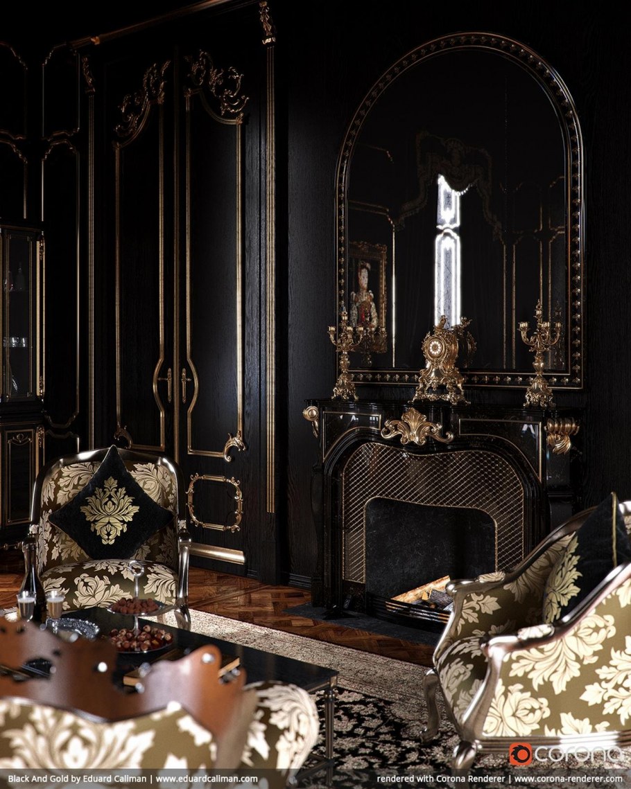 Роскошный Готический интерьер