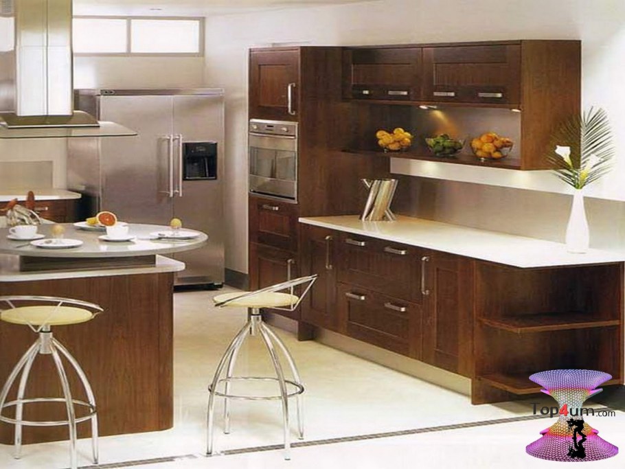 Как установить современную кухню