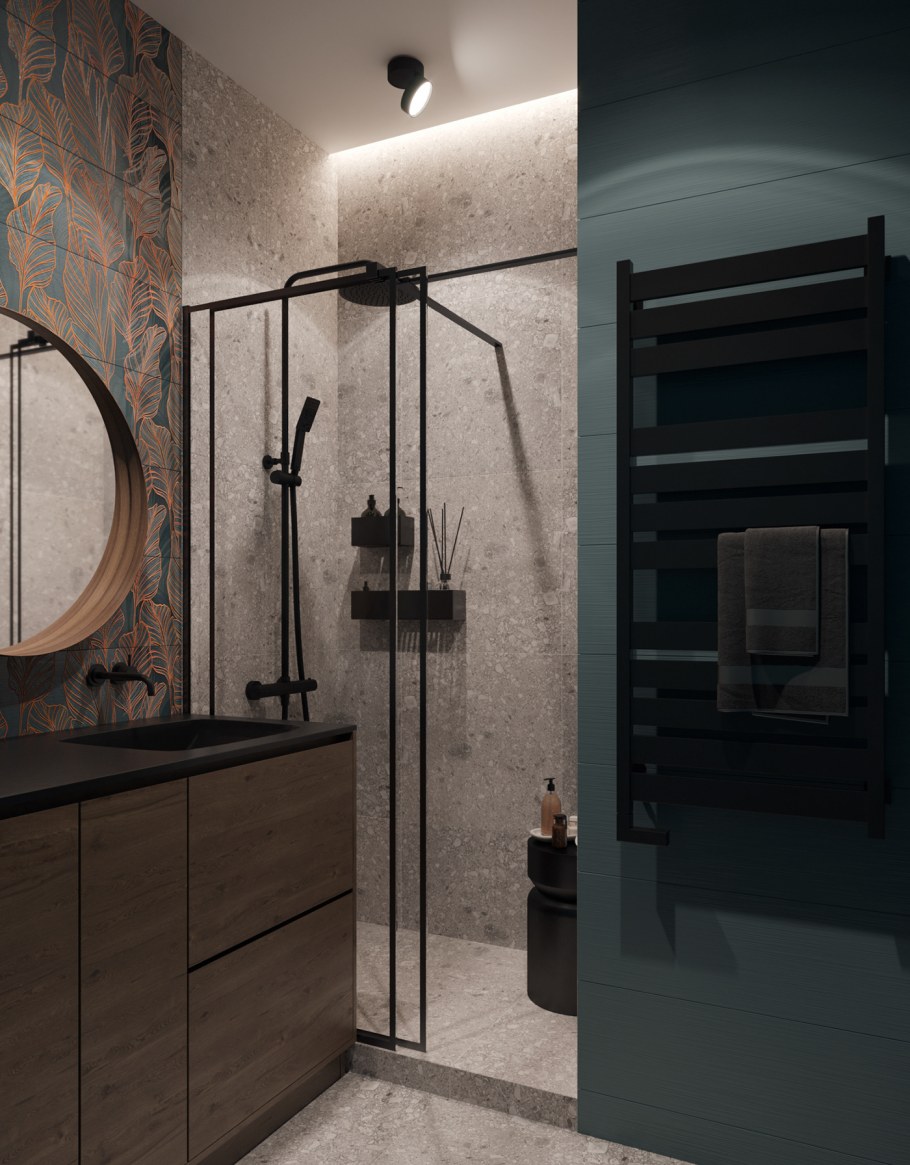 Дизайн проект однокомнатной квартиры левел Амурская