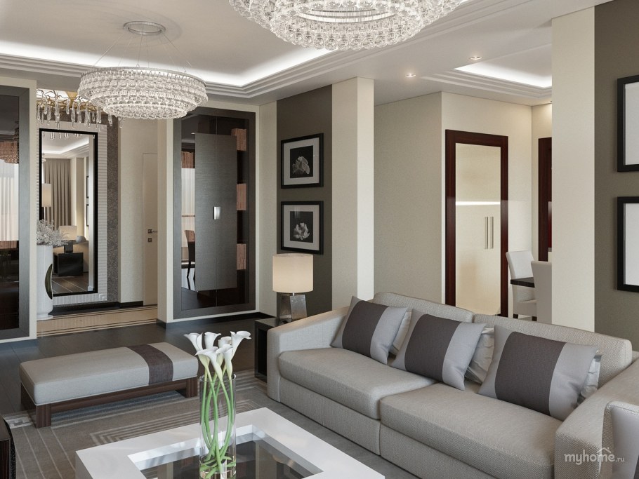 Маленькая квартира в стиле арт деко